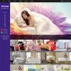 紫色大气家居床上用品企业网站模板源码