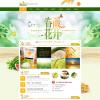 绿色大气食品蔬菜水果公司网站源码_生态农场种植类网站模板