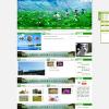 绿色大气旅行社旅游公司景区景点农家乐类网站模板