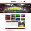 html5响应式自适应体育设施健身设备材料类网站模板