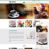 响应式休闲咖啡饮品餐饮美食类网站模板(自适应手机端)