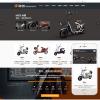响应式电动自行车踏板车能源集团类网站模板(自适应手机端)